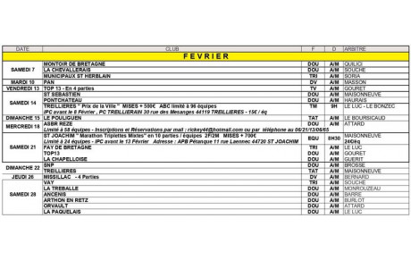 Le calendrier 2026, mois par mois !